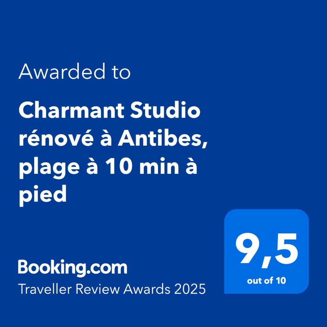 Charmant Studio Renove A Antibes, Plage A 10 Min A Pied 外观 照片